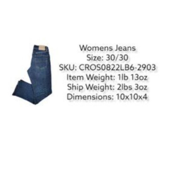 Lucky Brand Los Angeles Women's Blue Denim Slim Straight Fit Jeans Size 30/30 - Picture 4 of 4